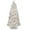Warm White Lights, variant on Keylever 4ft White Artificial Christmas Pine Tree with Blue LED Lights, Metal Stand, 300 Tips