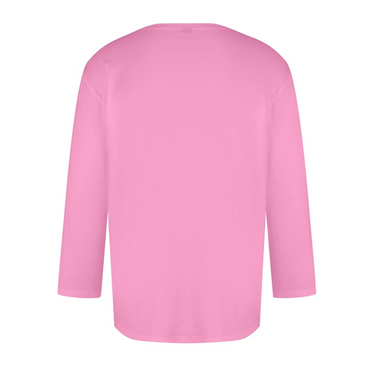 Kagetolytai Top Men's Solid Color Round Neck Three Quarter