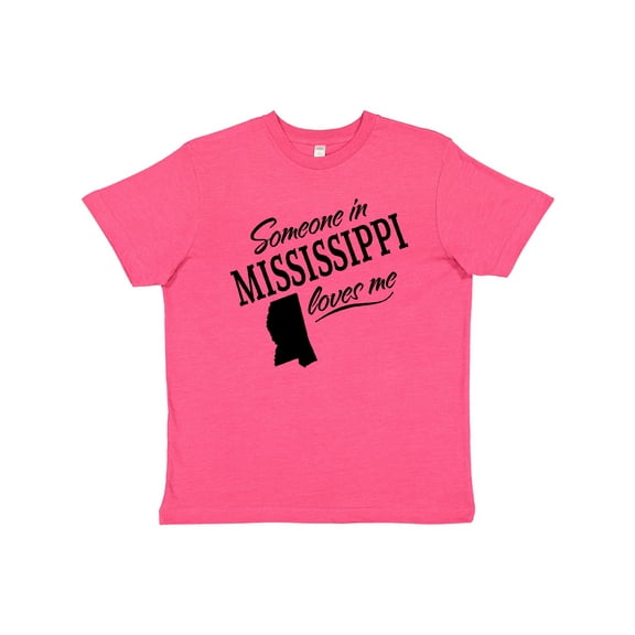 Inktastic Someone in Mississippi Loves Me Youth T-Shirt