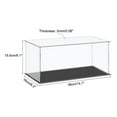 thumbnail image 2 of Uxcell Acrylic Display Case Plastic Box Cube Storage Box Clear Small Assemble Dustproof Showcase 36x16x15.5cm, 2 of 5