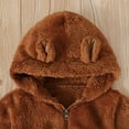 2Pcs Newborn Baby Romper Fleece Onesie Jumpsuit Toddler Warm Hooded
