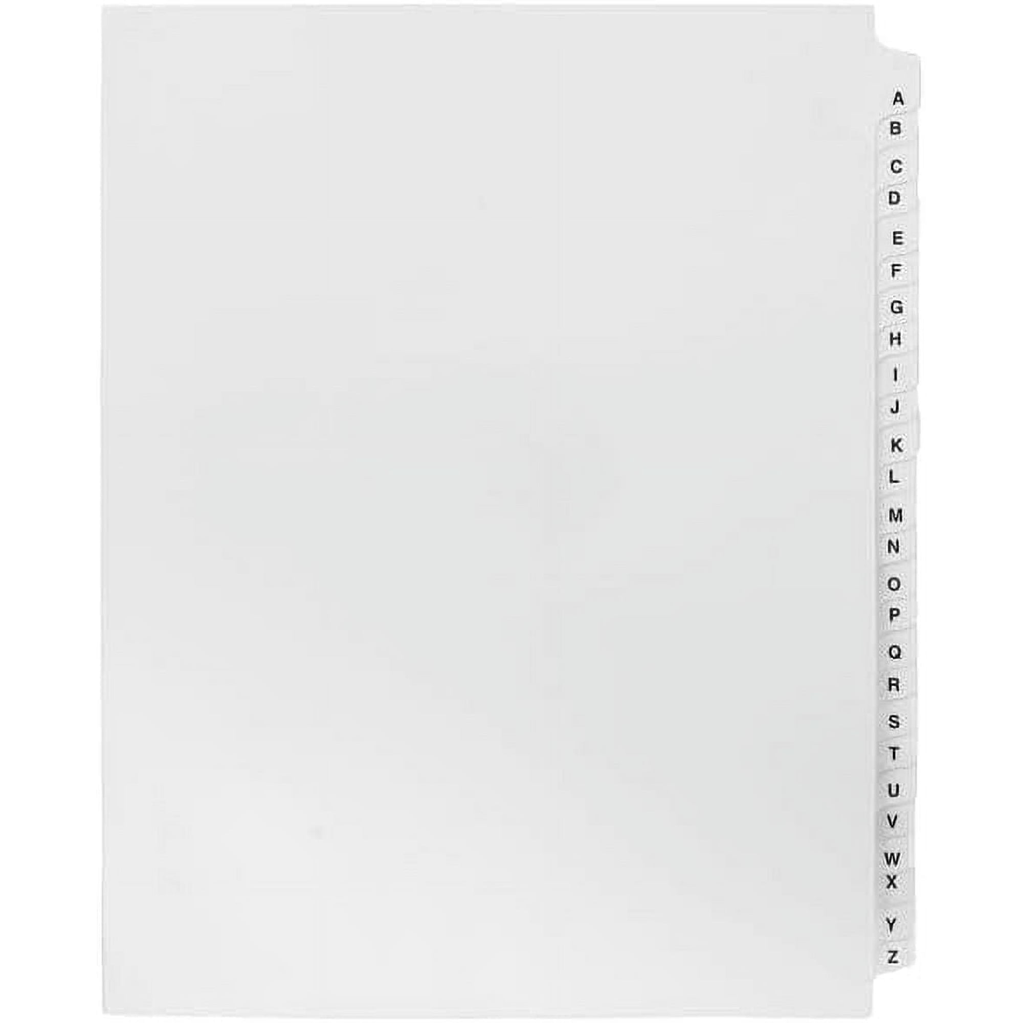 Exhibitindexes® Exhibit Tabs A-Z Side Collated Sets Letter Size