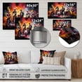 thumbnail image 4 of Designart "Rocking Out in Action II" Dance Metal Wall Art, 4 of 5