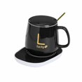 thumbnail image 4 of Esquirla Coffee Warmer and Mug Set for Beverage Coaster 55 degreeC Constant Temperature Smart Beverage Cup Warmer for Kitchen Desk Travel Black, 4 of 8
