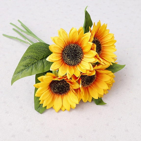 FRCOLOR 2 Bunches Artificial Home Decor Bride 32X11CM Yellow