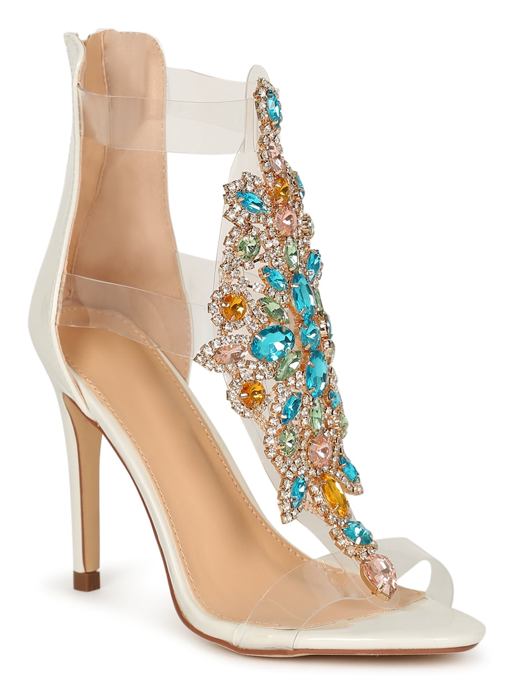heels with embellished heel