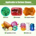 thumbnail image 2 of Nevera de almacenamiento de alimentos ROTTOGOON con tapas elásticas de silicona, 6 unidades, 2 of 7