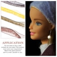 thumbnail image 5 of Tea Color Doll Eye Lashes for Children Safe for Kids 20Pcs 7.9X0.3in, 5 of 5