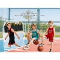 thumbnail image 4 of Fdqin Boys Athletic Shorts Set 6 Pieces Basketball Jersey Outfits for Kids Sleeveless Tank Top and Shorts Summer Activewear Red Yellow Blue 7-8Years, 4 of 8