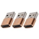 thumbnail image 5 of Adaptador USB Macho A Hembra Tipo C, Accesorios De Cable De Datos De Rendimiento Estable, Paquete De 3 Para Sincronización De Teléfono Móvil, 5 of 7