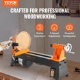 thumbnail image 2 of VEVOR Tabletop Wood Lathe, Dimensions 10x18 inches, Motor Strength 0.5 HP 370W, Offers Wood Crafting with 5 Adjustable Speeds ranging from 780 to 3840 RPM, Includes Rod Injection, Wrenches, Facepla, 2 of 9