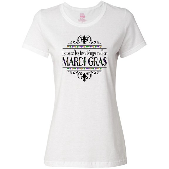Inktastic Laissez Les Bon Temps Rouler Mardi Gras Women's T-Shirt