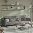 thumbnail image 1 of vidaXL 2-Seater Sofa Bed Light Grey Velvet, 1 of 5