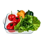 Square Glass Baking Dishes, Ovenware, Casserole, Set of 2