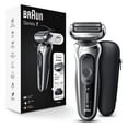 thumbnail image 1 of Maquinilla de afeitar eléctrica Braun Series 7 7020s Flex para hombre plateada, 1 of 8