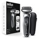 thumbnail image 1 of Maquinilla de afeitar eléctrica Braun Series 7 7020s Flex para hombre plateada, 1 of 8