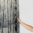 thumbnail image 3 of Shiartex Trees Snow Abstract Polyester Quick-Drying Shower Curtain Set for Bathroom with Hooks 36x72, 3 of 7