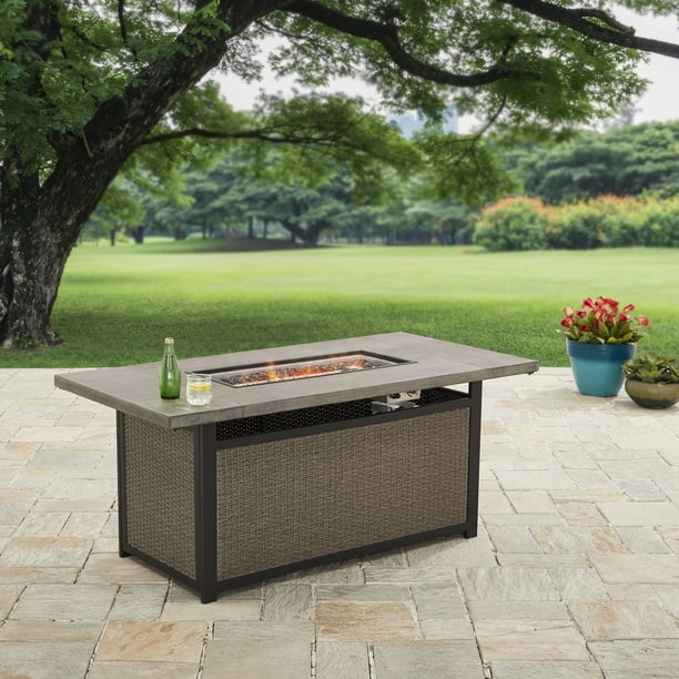Better Homes And Gardens 60 Bristol, Patio Tables With Gas Fire Pits