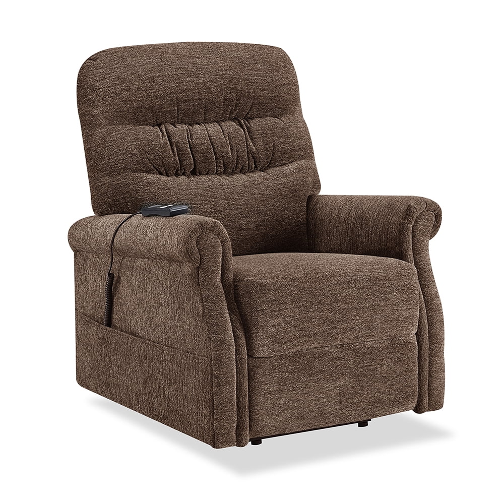 Kepooman Soft Fabric Upholstery Power Lift Recliner Chair with Remote, Brown Kepooman Soft Fabric Upholstery Power Lift Recliner Chair with Remote, Brown