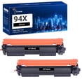 thumbnail image 1 of 94X 94A Toner Cartridge Replacement Compatible for HP CF294X 94X LaserJet Pro MFP M148dw M148fdw M149fdw Pro M118dw Printer Ink Black, 2-Pack, 1 of 8