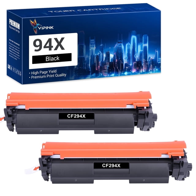 94X 94A Toner Cartridge Replacement Compatible for HP CF294X 94X LaserJet Pro MFP M148dw M148fdw M149fdw Pro M118dw Printer Ink Black, 2-Pack