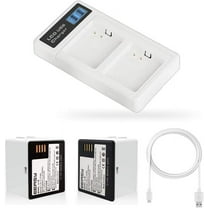 2 Pack Battery Kit VMA4400C For Arlo Pro / Pro 2 Camera with Dual LCD USB Battery Charger [7.2V 2440mAh]