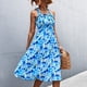thumbnail image 3 of Vestido con volantes florales,Vestido con volantes florales Vestido estampado estampado Vestido de verano para mujer Características mejoradas, 3 of 6