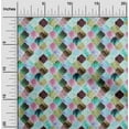 thumbnail image 1 of oneOone Organic Cotton Poplin Twill Fabric Textured Moroccan Geometric Print Fabric by The Yard 42 Inch Wide, 1 of 4