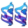 thumbnail image 2 of Lipstore 2 Pieces Bike Water Bottle Holder Decorative Durability Bike Cup Holder Rack Blue and Purple, 2 of 8