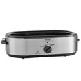 thumbnail image 2 of Electric Roaster Oven 22 QT - 1450W Large Capacity Turkey Oven with Self-Basting Lid, Defrost & Warm Settings, Adjustable Temperature Control, Removable Roasting Pan & Rack, Fits 26 lb Turkey, 2 of 11