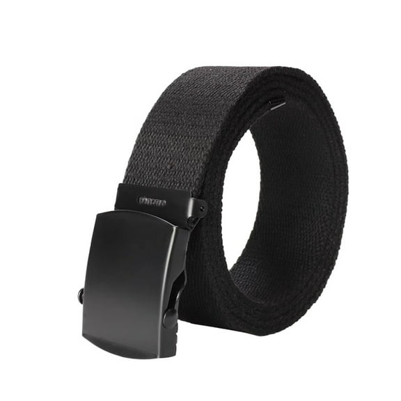 Extra Long Mens Nylon Cavas Webbing Ratchet Belts for Men Metal Buckle Freely Cut-to-Fit Up to 60in