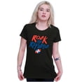 thumbnail image 3 of Dominican Pride Rock the Republic Womens Slim Fit Graphic Tee Brisco Brands L, 3 of 5