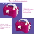 thumbnail image 4 of Electric Balloon Pump Kit, Portable Dual Nozzle Balloon Inflator with Tying Tool Flower Clips, Tape Strip, Colored Ribbon, Dot Glues, 110v 600w Air Pump for Party Birthday Decoration, 4 of 7