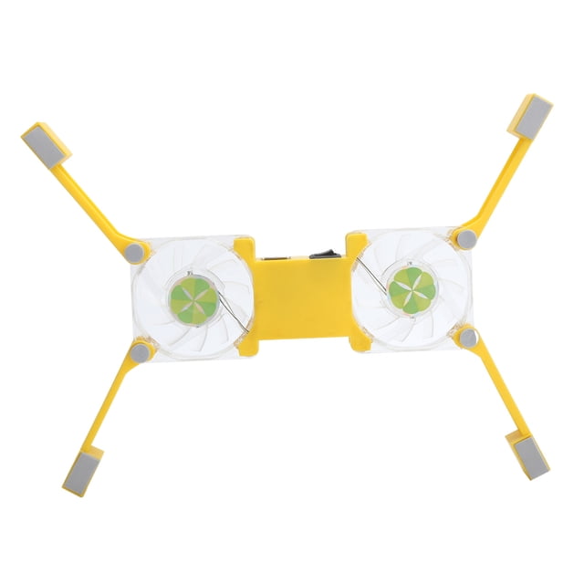 Foldable Laptop Cooling Pad with USB, Anti Skid Mount. Wide Range of Applications, Dual Fans for Faster Heat Dissipation, Portable with Radiator Cooler Stand