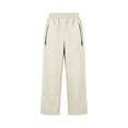 thumbnail image 2 of APEXFWDT Women's Packable Rain Pants Lightweight Nylon Waterproof Hiking Fishing Pants Elastic Waist Casual Pant for Outdoor,L,Beige, 2 of 7