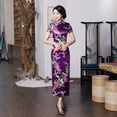 thumbnail image 4 of Vestido Cheongsam de mujer largo de gran tamaño retro de rendimiento mejorado Vestido Cheongsam de uso diario, 4 of 6
