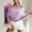 Purple, variant on Olyvenn Women's Off Shoulder Sweaters Sexy Crisscross Wrap Knit Sweater Batwing Sleeve Pullover Sweaters Casual Fall Tops Purple Free Size