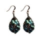 thumbnail image 1 of Pendientes de concha de abulón de mar envueltos a mano del árbol de la vida para mujer, cobre envejecido de alambre francés, 1 of 5