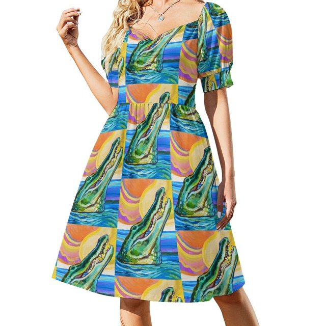 Vestido de manga corta Big Ol' FLORIDA TOR vestidos de manga larga Ropa de mujer vestidos de mujer vestido elegante de lujo