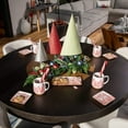 thumbnail image 4 of 5"W Sullivans 'tis The Season Christmas Snack Plates Set of 4, Red-White, 4 of 5