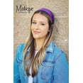 thumbnail image 2 of Motique Accessories Purple 2 inch Wide Satin Hard Headband with No Teeth Head Band for Women and Girls, 2 of 4