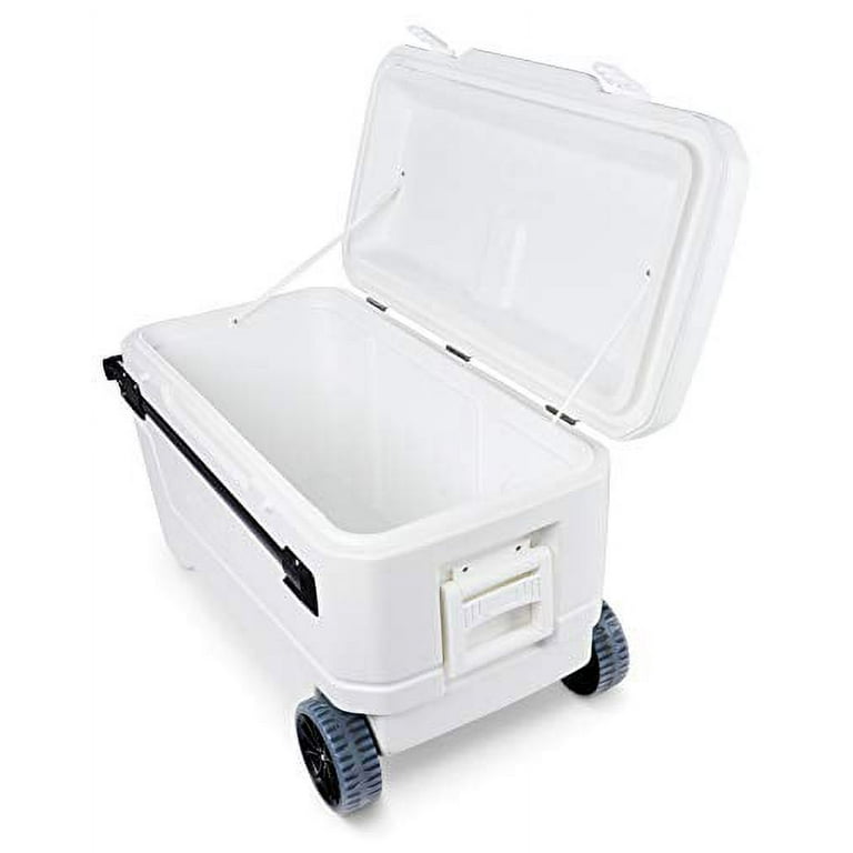 Igloo 110 qt. Hard Sided Cooler Roller, White with Ultratherm