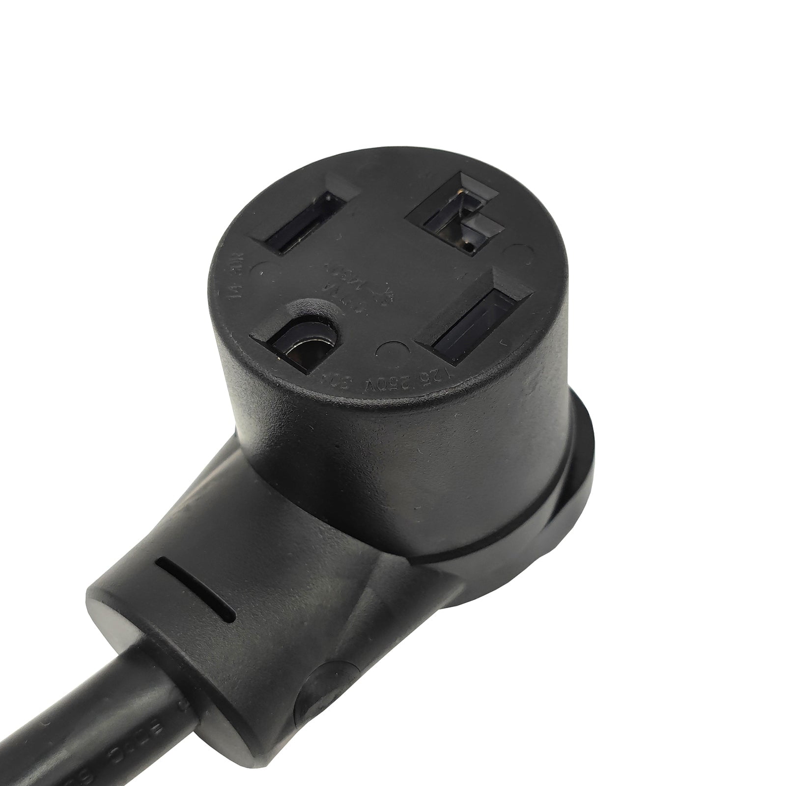 Parkworld 60615 Household Regular 5-15 Plug Male to Dryer 14-30 Receptacle 4-Prong Female Adapter Cord, ONLY OUTPUT 125V 15A