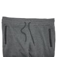 thumbnail image 6 of RiverBlue Men's Charcoal Fleece Jogger Sweatpants with Zipper Pockets, Elastic Hemmed Cuff Bottoms and Rope Cord Drawstring,, 6 of 8