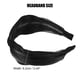 thumbnail image 4 of pieza de diadema de seda anudada, diadema de moda para mujer antideslizante, negro, 4 of 7