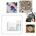 thumbnail image 4 of serony 12 Pieces DIY Punch Stitching Punch Needle Weaving Needle Embroidery Embroidery Pen Punch Needle Kit for Making Rug Adults Knitting B, 4 of 9