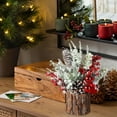 thumbnail image 4 of christmas decorations artificial Christmas trees and Christmas decorations, pinecone and berry table Christmas trees are suitable for family rooms, gatherings, indoor and outdoor in winter, 4 of 6