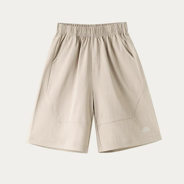 Shorts d'Été pour Garçons Mode Shorts Élastiques d'Été Fins Shorts de Travail Shorts d'Extérieur