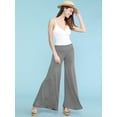 thumbnail image 4 of Made by Johnny Women's Chic Palazzo Lounge Pants XXL HEATHER_DARK_GREY, 4 of 6