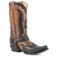 thumbnail image 2 of Men's Stetson Outlaw Eagle Leather Boots Handcrafted Brown, 2 of 3